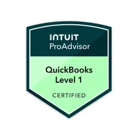 QuickBooks Online Certification Level 1 badge