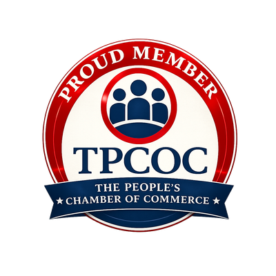 The People's Chamber of Commerce proud member badge